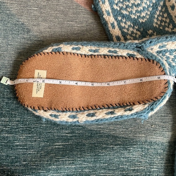 Boho Winter Wool Leather Slippers Boots - Picture 6 of 8